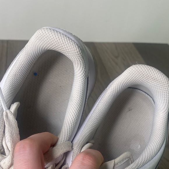 Nike Air Force 1 Womens Size 8.5 Low-Top White Leather Athletic Sneakers - Picture 7 of 11